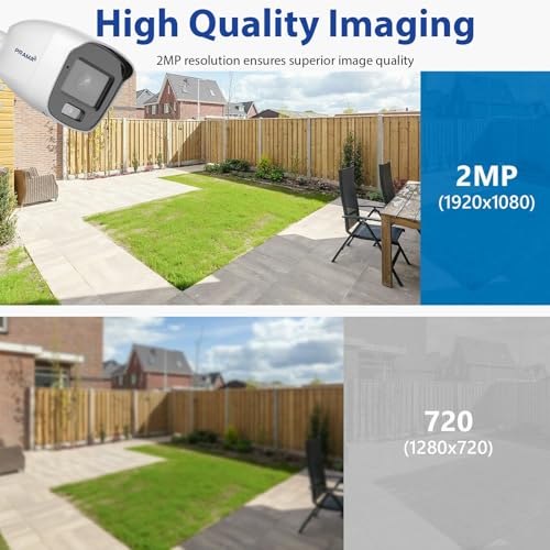 Image of Prama PT-HTD11F0E-LPFS 2MP Mini Bullet Camera,1080p Resolution, Built-in Microphone for Audio Over Coax, Smart Dual-Light (IR /White Light up to 20m), and IP66 Weather Resistance.