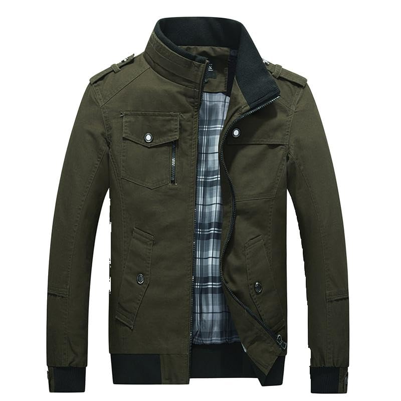 Xingfenly Jacket Spring Autumn Men | Casual Shirt - Trench4