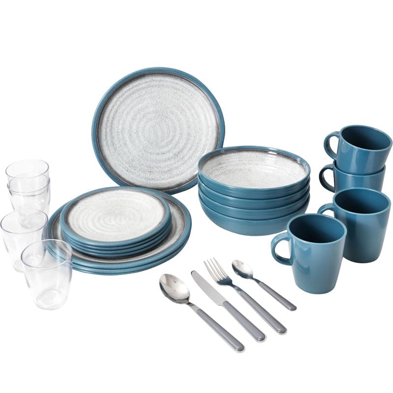 Brunner Gmbh 0830154N.C5T Van Well, Set di Stoviglie in Melamina, 36 Pezzi