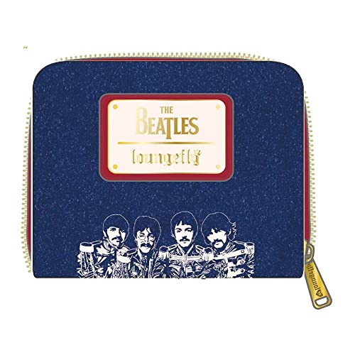 Loungefly The Beatles Sgt Peppers Lonely Hearts Club Band Portefeuille zippé, Multicolore, 2 volets - Les Beatles, Paul McCartney, John Lennon, RIngo Starr, George Harrison Loungefly The Beatles Sgt Peppers Lonely Hearts Club Band Portefeuille zippé, Multicolore, 2 volets – Image 3