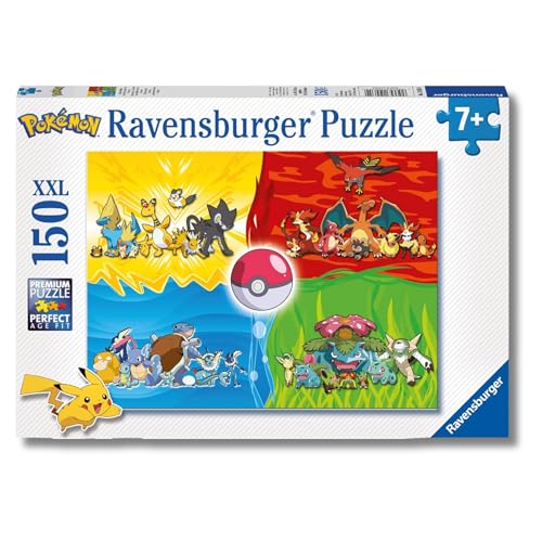 Ravensburger - Puzzle Pokémon, Rompecabezas para Niños de 7+ Años, Juego Educativo y Estimulante, Rompecabezas de 150 Piezas XXL