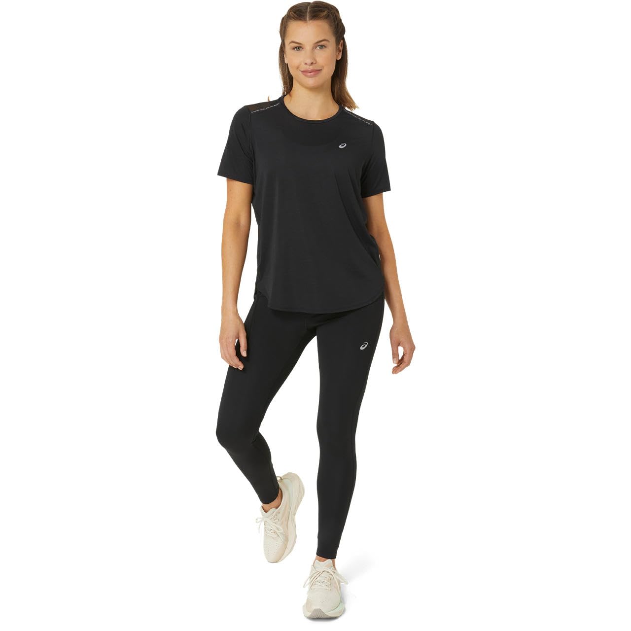 ASICS Damen Road High Waist Tight Laufbekleidung Lauftight Performance Black - Schwarz L
