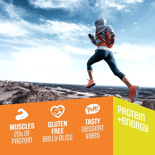 Image of Lenny & Larry's High Protein Bar - Peanut Caramel Vegan Protein Bars - 20g Plant-Based Protein, High Fiber Dessert - Gluten-Free Snack - Larger Bar Size (12 x 85g)
