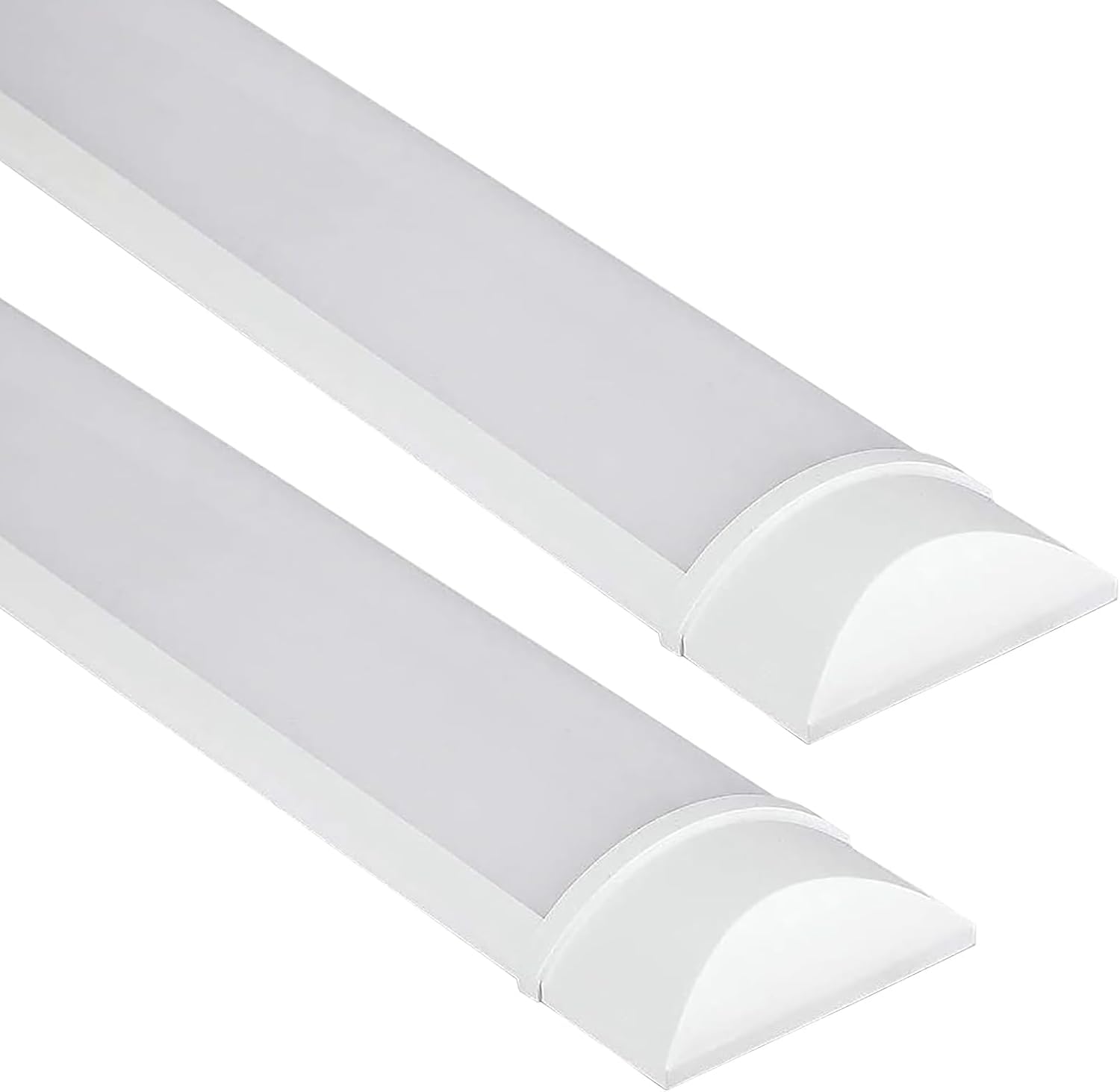 Body-Plus 2PCS Led Batten Light – 4FT Extra Bright Led Tube Lights – Fluorescent and Durable Tube Light for Indoor and Outdoor, Hallways, Pantries, Home, Hotel (2, 4FT)