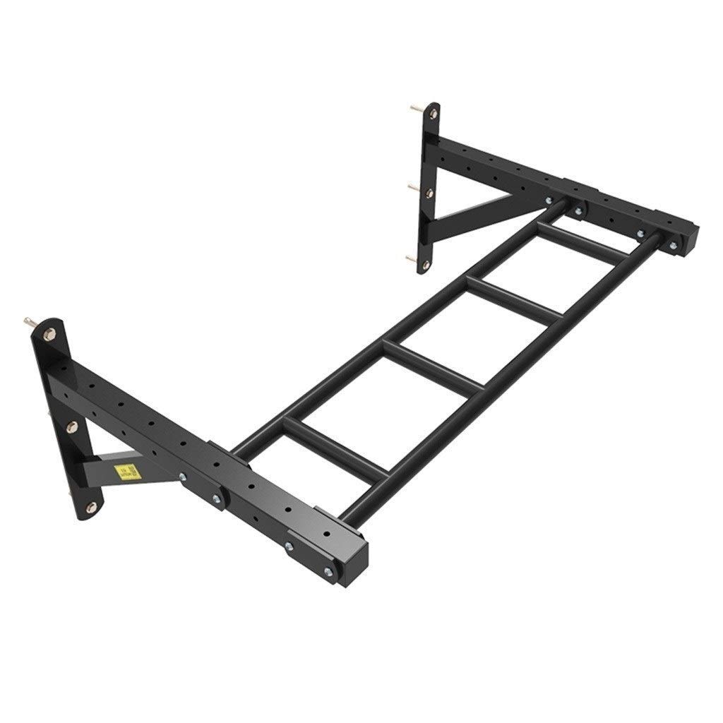 AYCDL Fitness Pull-ups Bar Multi-Position Horizontal Bar Indoor Wall Equipment Parallel Bars Loading Weight 300kg,Black-45x119x63cm