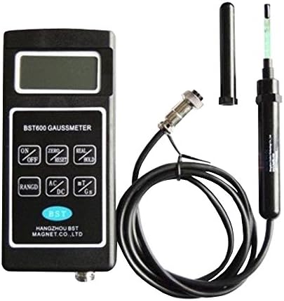 BST-600 Gauss Tesla Meter, AC/DC Magnetic Field Detector for Magnet, Motor & Industrial Testing