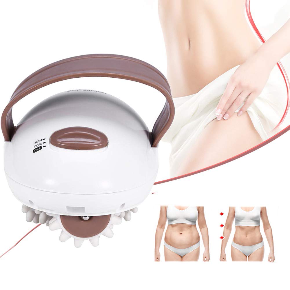 XTT 3d Roller Mini Fat Burn Massage Machine for Face Shoulder Arms Buttocks Back Abdomen Legs and Calves Electric Percussion Full Body Massage with Portable Design (UK Plug)