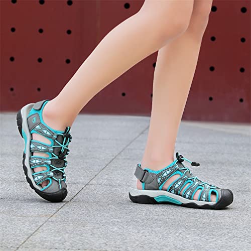 Image of Dannto Women's Sport Hiking Sandals Closed Toe Outdoor Athletic Walking Sandal Lightweight Summer Water Shoes