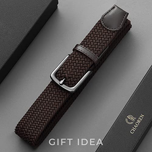 Image of CHAOREN Mens Belt - Braided Stretch Golf Belt for Men 1 3 /8 inch- Gift for Golf Pants Casual Shorts Jeans
