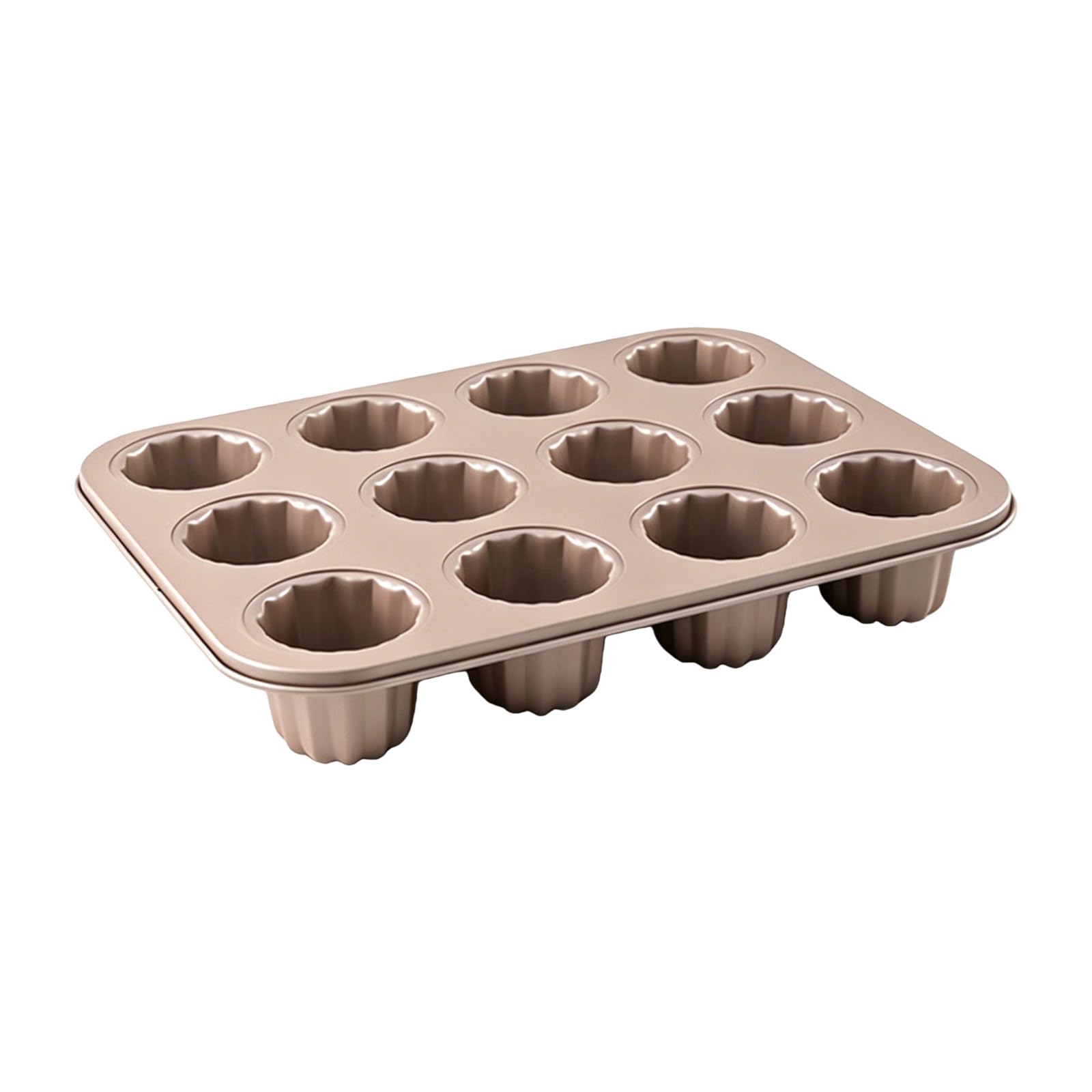 Qusinfc Chefs Cannele Mold Home Baking Equipment French Dough Baking Pan Multipurpose Cake Cast for Home Use Equipment