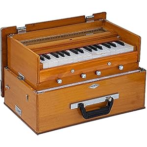 LICHTGEWICHT INDIAN HARMONIUM – 4 STOPPER ULTRA DRAAGBARE 440Hz VOOR BHAJAN KIRTAN VOCIALE ACCOMPANIMENT – 2-1/2 LGO