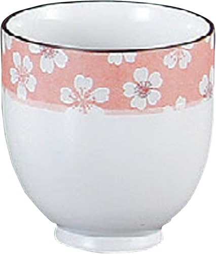 Yamasita Craft 11349160 Flower Viewing Jujube Teacup, Pink, 2.9 x 2.9 x 3.0 inches (7.3 x 7.3 x 7.7 cm)