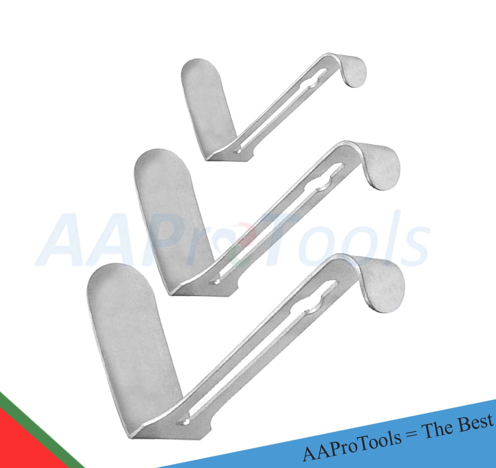 AAProTools Lot of 3 Pieces Interchangeable Blades O'sullivan-O’Connor Retractor (Only Blades)