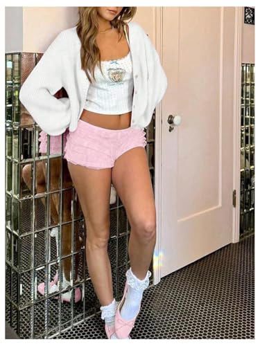 WDIRARA Women's Open Front Cardigans Long Lantern Sleeve Oversized Knit Outerwear2