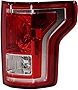Evan-Fischer Tail Light Assembly Compatible with 2015-2017 Ford F-150 Clear & Red Lens Passenger Side