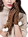 YISEVEN femmes Merino mouton en cuir cisaillement gants fourrure boules molles épaisse doublure poignets robe d'hiver conduite travail cadeaux, Rousse M