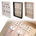 ANTEVIA - Armoire à clés en bois 30 x 20cm beige avec 6 crochets | PLUS DE 10 MODÈLES | Porte clef mural (Key home beige)