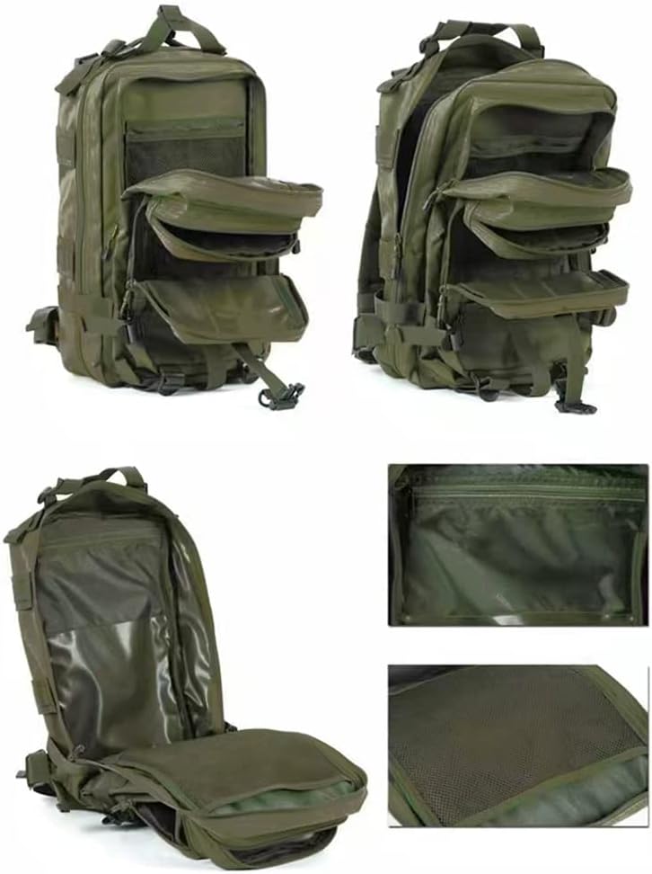 30L Waterproof Military Tactical Backpack Assault Bag Hiking Backpack MOLLE Outdoors Camping Trekking Rucksack - Green : Clothing, Shoes & Jewelry