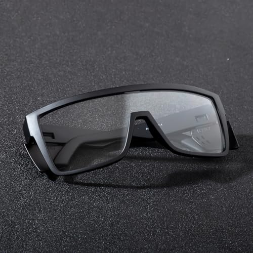Image of UV400 Transition Photochromic Safety Glases Light to Dark Grey Lens ANSI Z87 Impact Approved