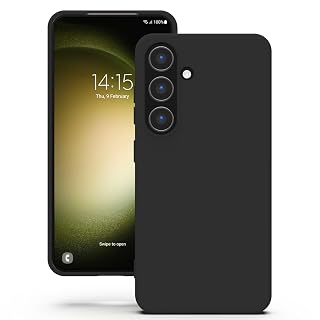 YATWIN Silicone Back Case for Samsung Galaxy S23 Plus, Soft-Touch Phone Back Cover for Samsung Galaxy S23 Plus - Black