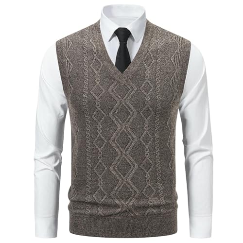 Chaleco de punto para hombre en talla M y L un básico de abrigo ajustado para otoño e invierno