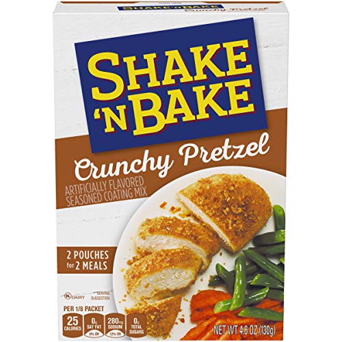 Shake 'N Bake Chrunchy Pretzel Seasoned Coating Mix (4.6oz Boxes, Pack of 8)