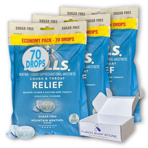 Sugar Free Cough Drops, Mountain Menthol Economy Pack, 70 Count (Pack of 3), Boxed by Fusion Shop Store
