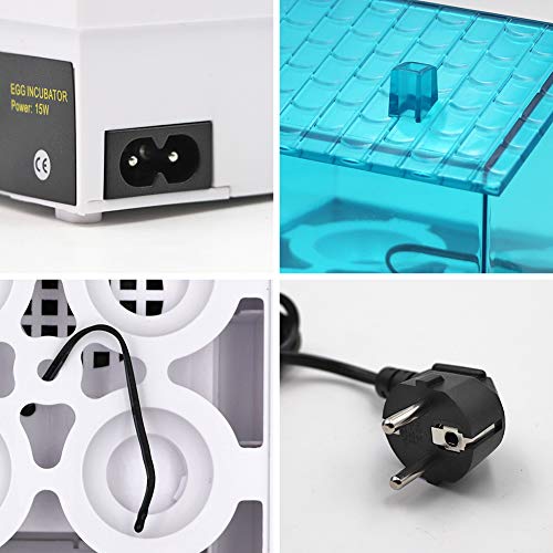 WXHN Mini-Ei-Inkubator, kleine Geflügelbrut-Temperaturregelungs-Brutmaschine Digitaler automatischer Mini-Ei-Inkubator… – Bild 4