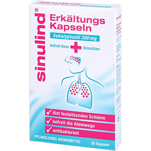Erkältungskapseln mit Eukalyptusöl von Klosterfrau Sinulind 200 mg