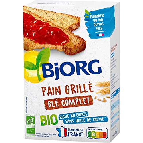BJORG - Pain Grillé Au Blé Complet 250G - Lot De 4