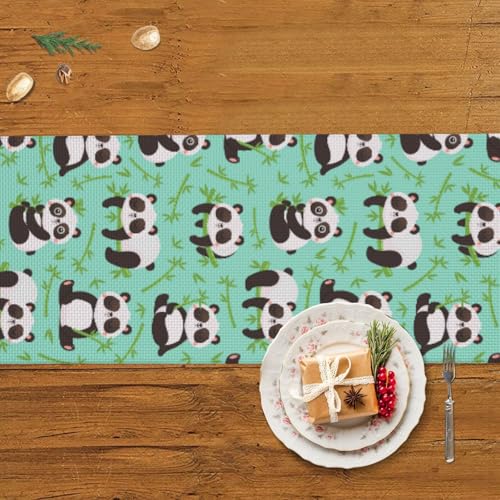 Chemin de table de Noël panda mignon : le cadeau idéal pour amoureux de déco - 6