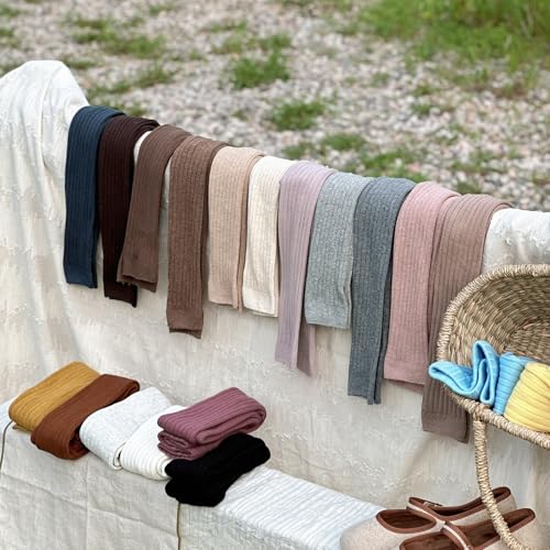 Girls footless tights knit cropped leggings for kids 1-8 years4