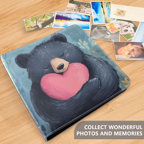 Álbum de Fotos Adhesivo DIY Scrapbook Album Bosque Gran Amor Oso 3 Anillos Fotográfico 40 Páginas 8x10 para Memoria miniatura 5