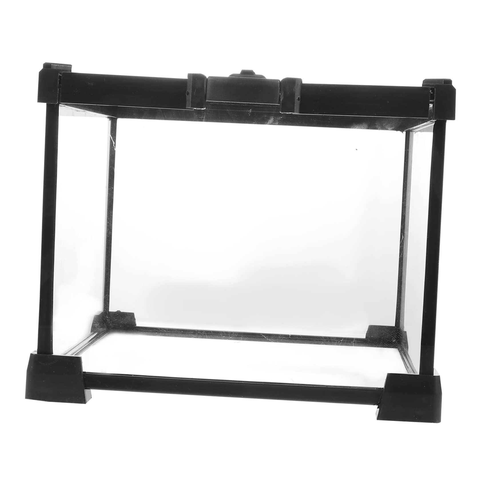 Terrario de Reptiles Transparente Ligero Ventilación Estable | Caja de Plástico, Hierro y Cristal, Uso Exterior, Apto para Serpientes y Arañas