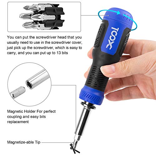 Precision Screwdriver Kit, Xool 200 In 1 Electronics Repair Tool Magnetic Driver Kit With 164 Bits, Flexible Shaft, Extension Rod For Computer, Iphone, Laptop, Pc, Ps4, Xbox, Nintendo #TOP4