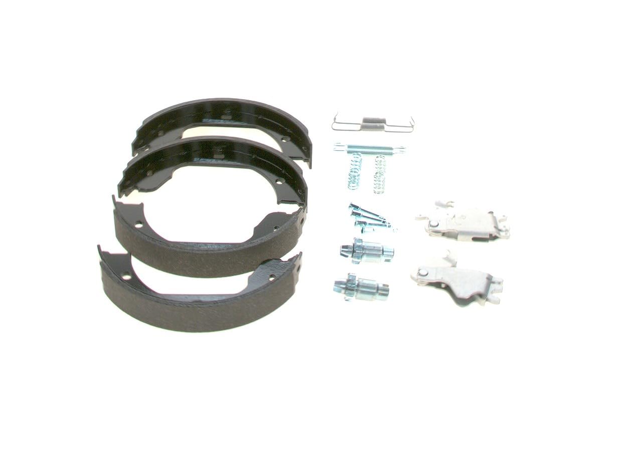 BOSCH Kit ganasce, Freno stazionamento 0204113805 Compatibile con: ALPINA B7, BMW 3 Cabriolet, 3 Coupe, 5, 5, 5 Gran Turismo, 5 Touring, 6, 6 Cabriolet, 7, 7, X3, X5, X5, X5, X6, X6, Z4 Coupe
