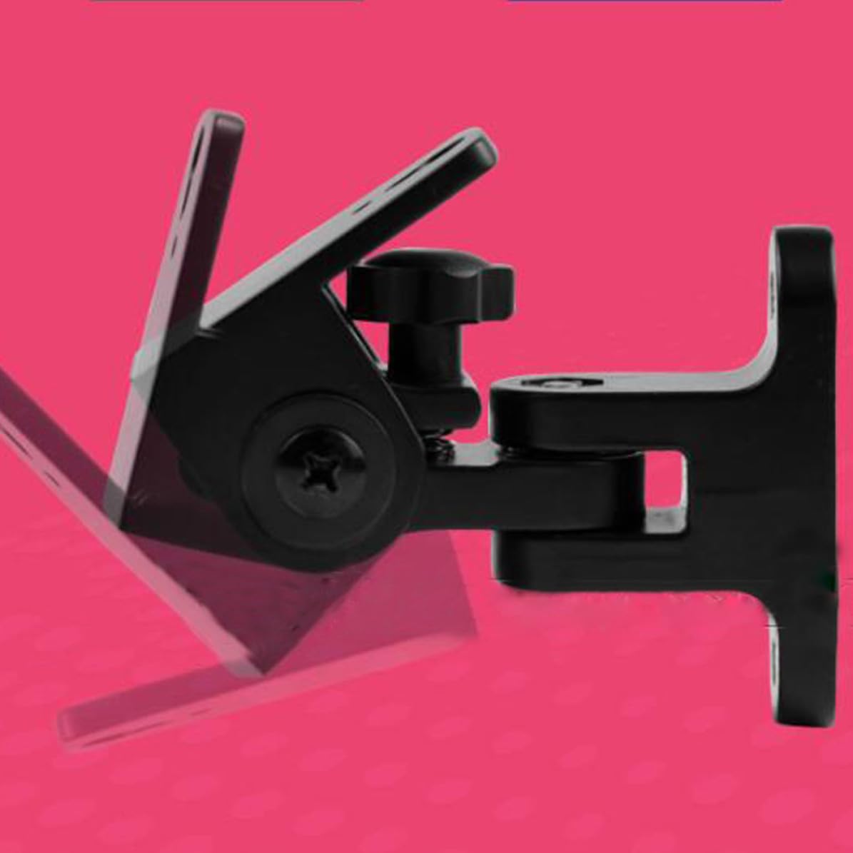 YARNOW 2 Pezzi Supporto Casse Audio da Muro in Lega di Zinco Nero