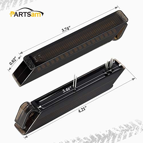 Partsam Sequential Amber Led Side Mirror Turn Signal Light Smoked Right Left Lamps 36 Led Compatible With F150 Expedition Raptor Lincoln Mark Lt, Amber Flowing Led Lights Design Plug And Play #TOP5