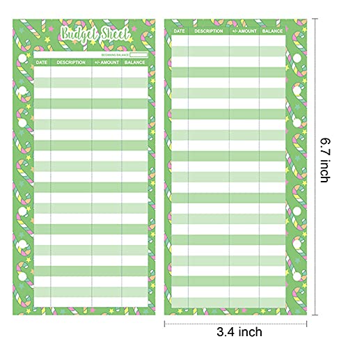 60Pcs Budget Sheets Expense Tracker Paper Refill Inserts With Holes For A6 Binder Cash Envelope System Wallet,Cartoon Candy Pattern #TOP2