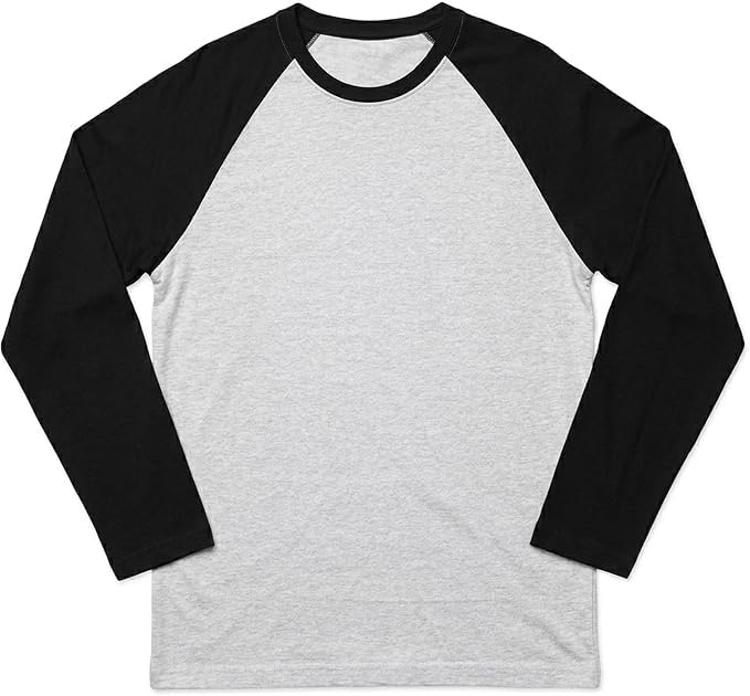 Image of Men's Henley Shirts Raglan Long Sleeve Casual Slim Fit Lightweight Fashion T-Shirts