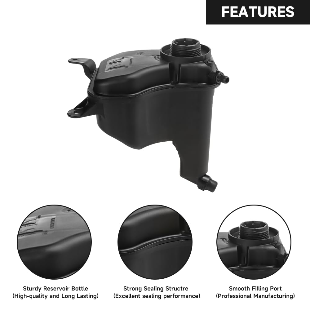 PPNZQAUT 17137640515 Engine Coolant Reservoir Tank With Sensor & Cap Compatible With 2009 - 2016 BMW 135i 135is 335i 335i XDrive M135i X1 L6 3.0L - View #7