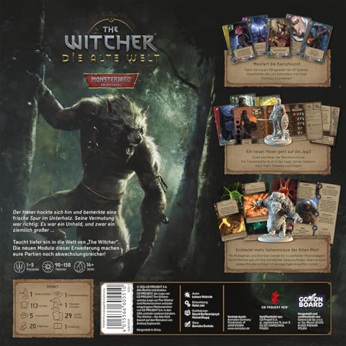 Go on Board, The Witcher: Die alte Welt, Monster Hunt, Expansion, Expert Game, Board Game, 1-5 Players, Ages 14+ - Image 4