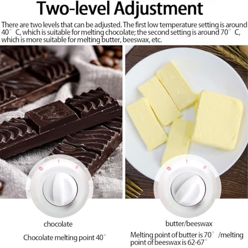 Set eléctrico para derretir chocolate doble olla miniatura 3