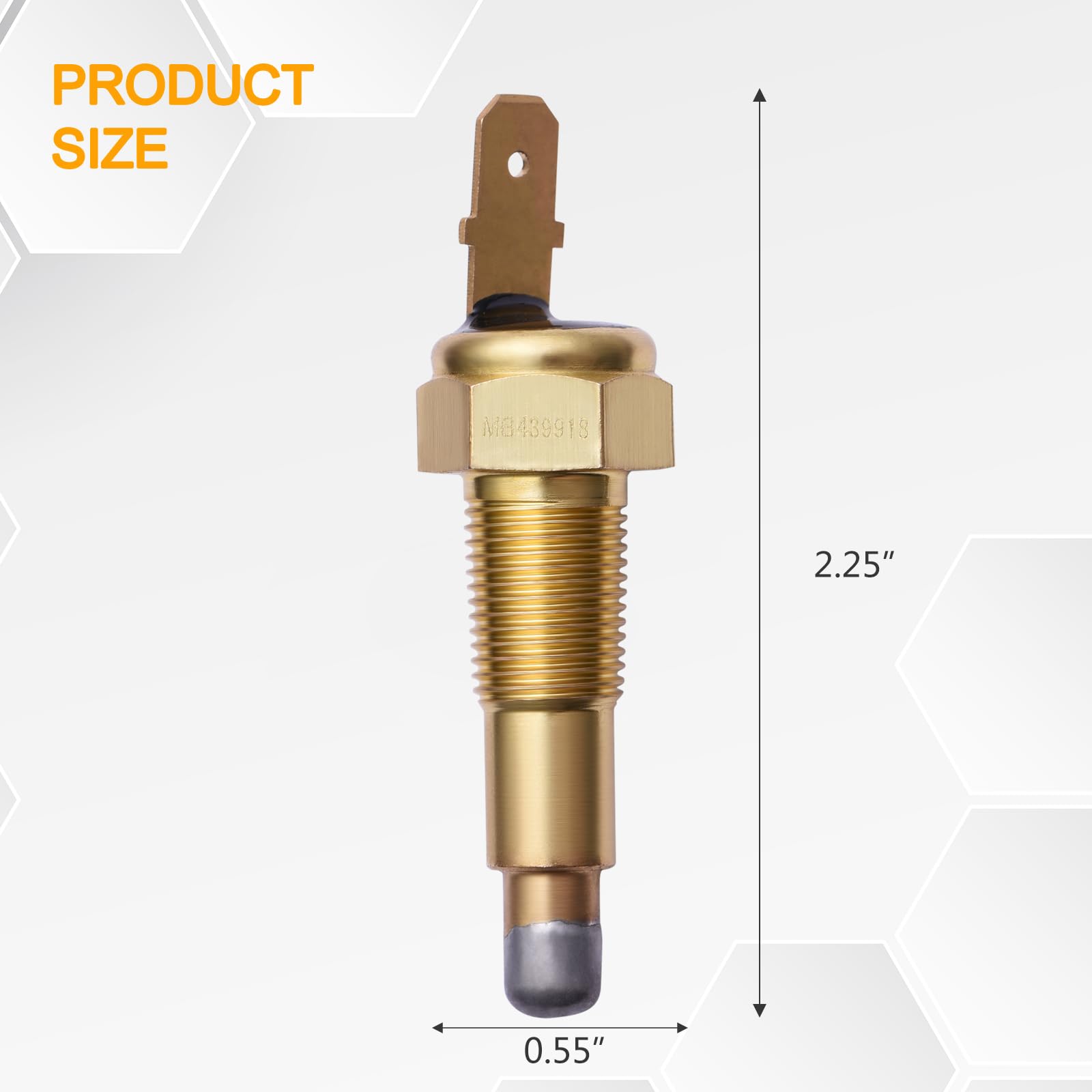 Temperature Sensor For Car STZJAYE Ground Thermostat Switch 1/8" NPT,180'F On - 165'F Off Thread-in Electric Radiator Cooling Fan For Automotive Cars Trucks Coolant Temperature Sensor - Foto 12