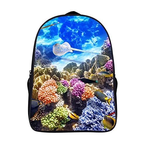 Sac à dos pour enfants imprimé poisson 3D Cool pour la mode jeunesse