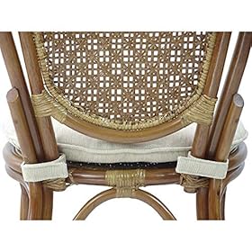 Denver Dining Handmade Wicker Side Chair with Cream Cushion Natural Rattan, Colonial 51rur2SWQSL. SS280