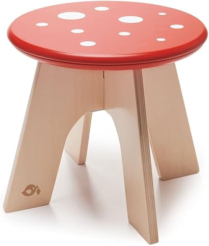 Tender Leaf Toys - Taburete de madera maciza de colores para niños de 3 años