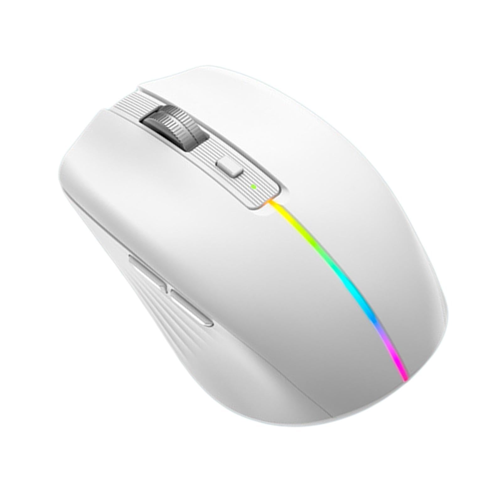 Souris Voix Intelligente Souris Ergonomique Intelligente Souris Contrôle Vocal Souris pour Ordinateur Portable Commande par Bouton Personnalisée Adapt, Blanche