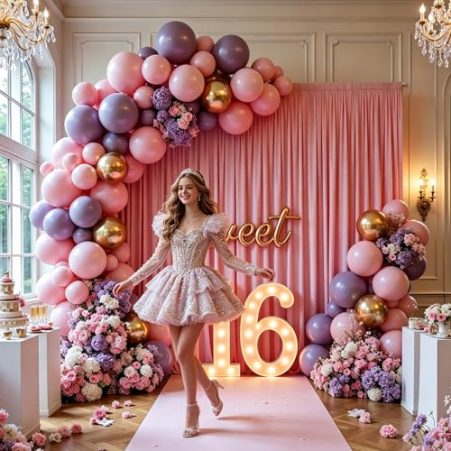 Telón Fondo Rosa 10FT x 10FT para Fotografía y Eventos miniatura 6