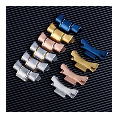 Correa de metal de extremo curvado para transformar su reloj deportivo en un modelo ejecutivo 7